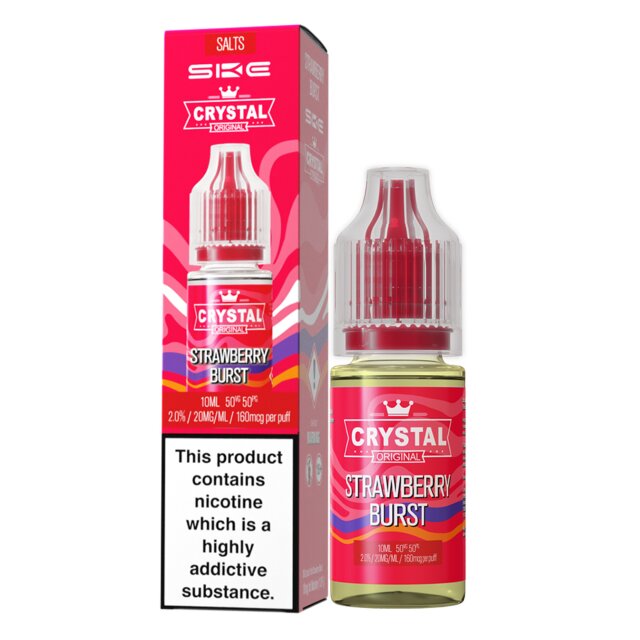 Crystal Bar Liquid 10ml - Strawberry Burst 20mg