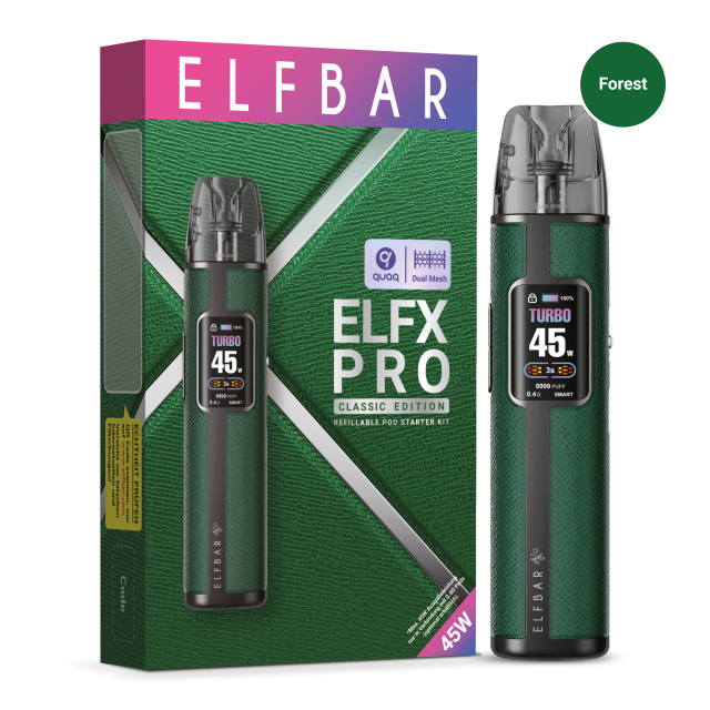 ELFBAR ELFX Pro Pod Kit - Forest Green