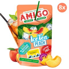 Amigo Softdrink 8x200ml - IceTea Peach