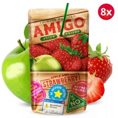 Amigo Softdrink 8x200ml - Apple & Strawberry