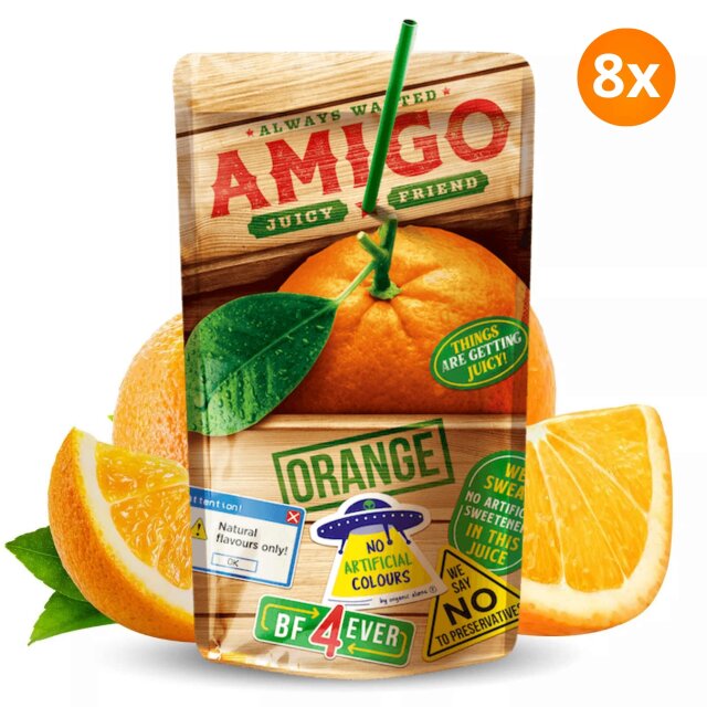 Amigo Softdrink 8x200ml - Orange