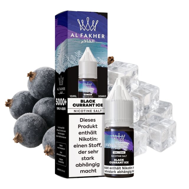 Al Fakher Liquid 10ml - Black Currant Ice 20mg