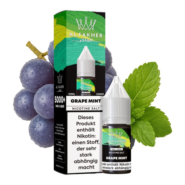 Al Fakher Liquid 10ml - Grape Mint 20mg