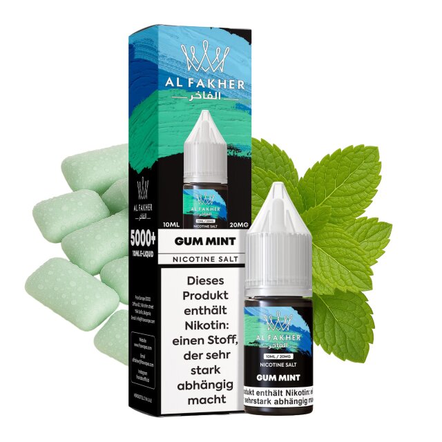 Al Fakher Liquid 10ml - Gum Mint 20mg