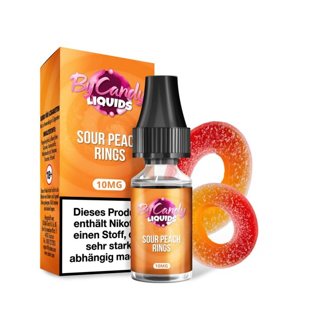 ByCandy Liquid 10ml - Sour Peach Rings 10mg