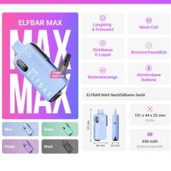 ELFBAR MAX Akku Pod Kit - Green