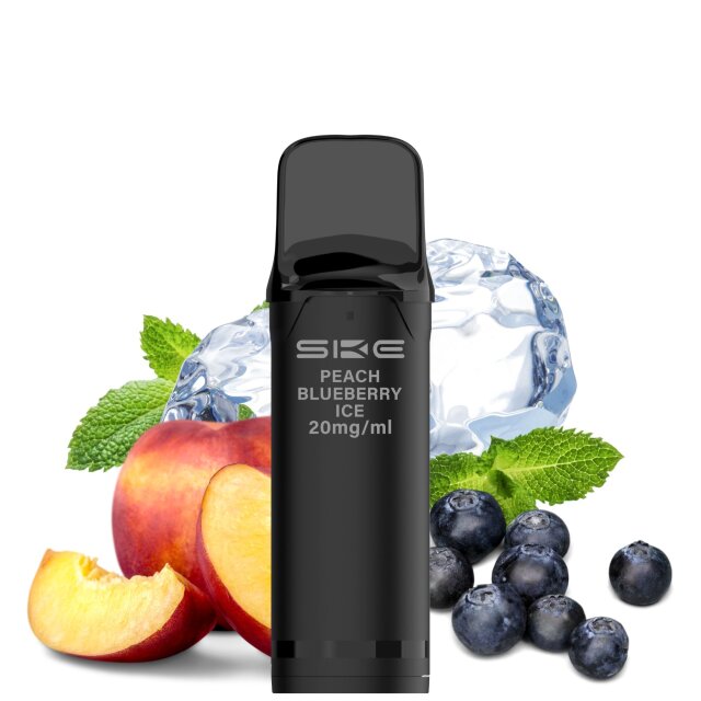 Crystal 800 Pro (2er Pack) - Peach Blueberry Ice