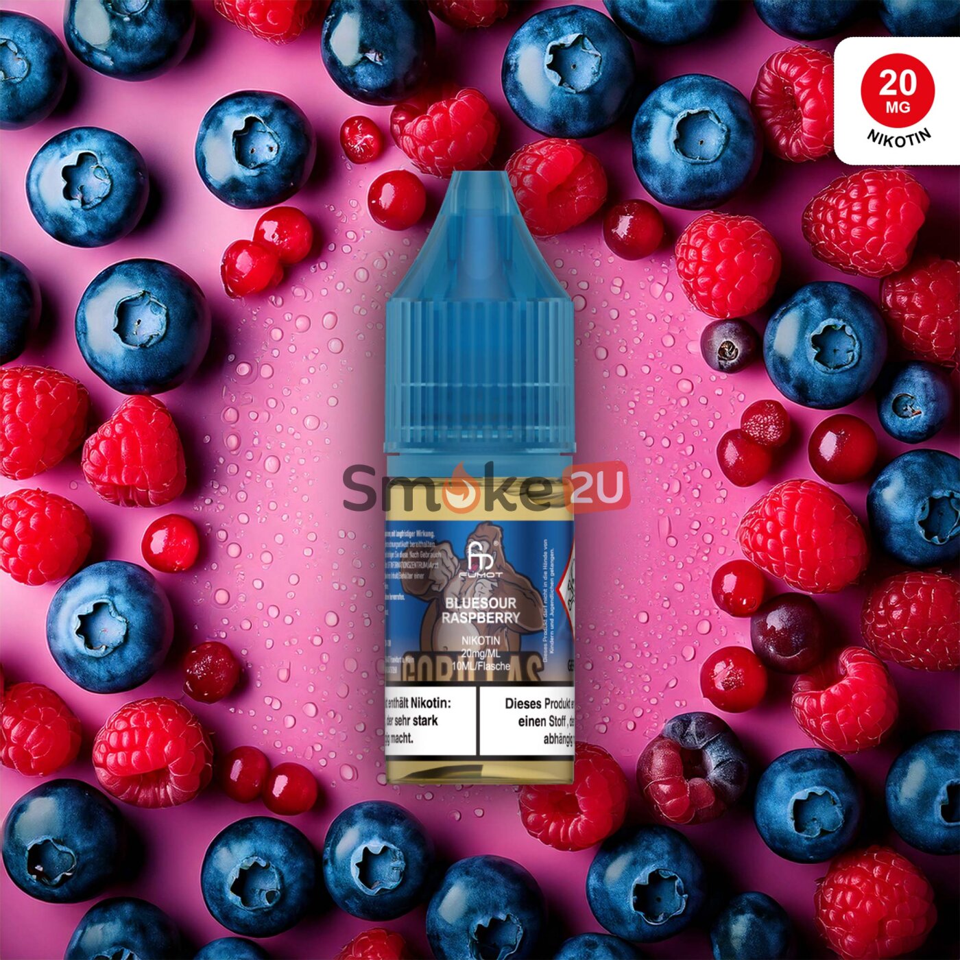 RandM Tornado Liquid 10ml - Blue Sour Raspberry 20mg | Smoke2u, 7,50
