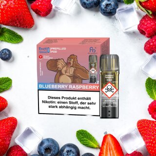 RandM Tornado Pod (2er Pack) - Blueberry Raspberry 20mg