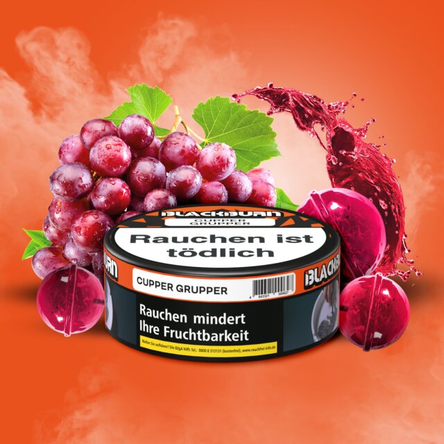 BlackBurn Dark Blend Shisha Tabak 100g - Chupper Grupper