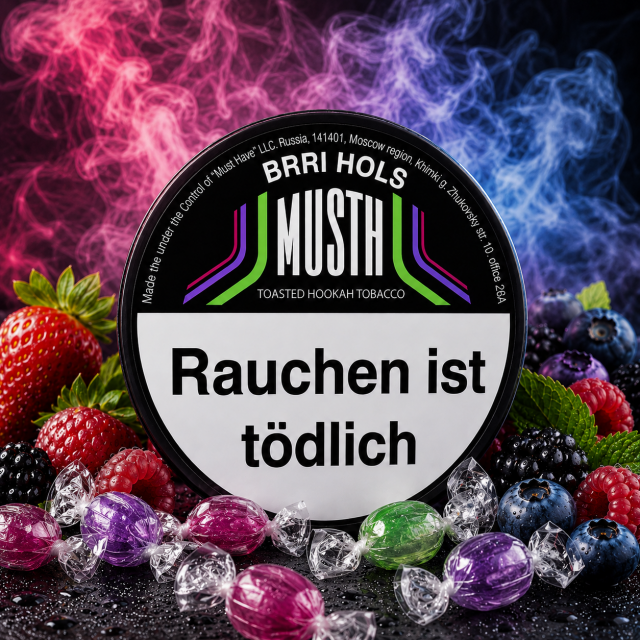 Must H Dark Blend Shisha Tabak 125g - BRRI HOLS
