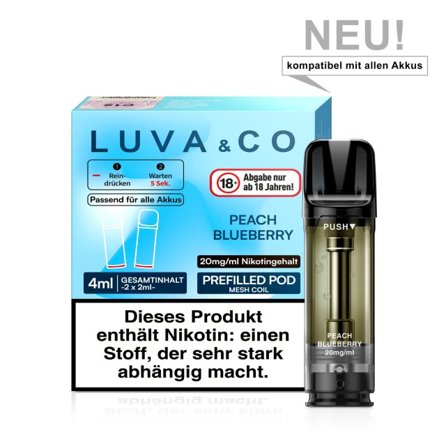 Luva & Co Pods - Peach Blueberry - 2er Pack