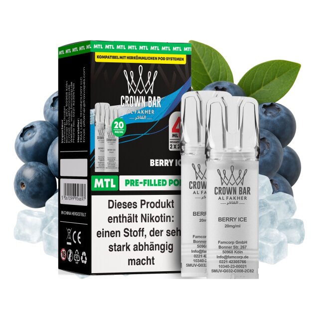 Al Fakher Pod (2er Pack) - Berry Ice 20mg (MTL)