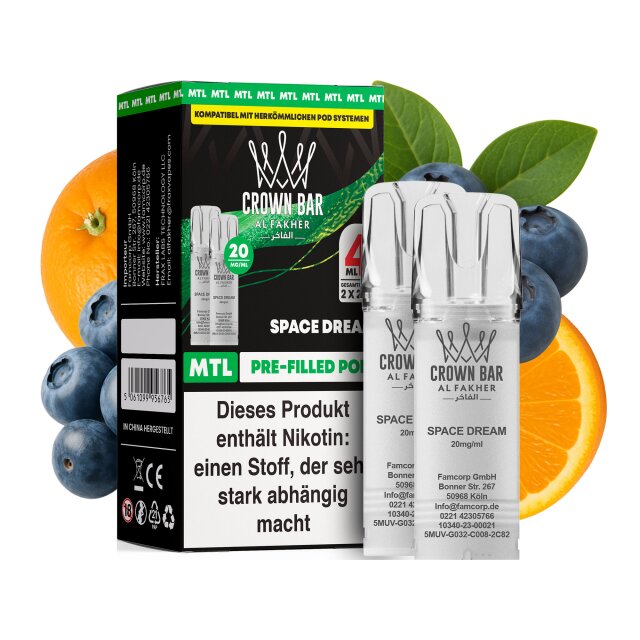 Al Fakher Pod (2er Pack) - Space Dream 20mg (MTL)