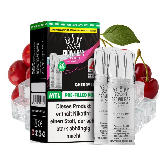 Al Fakher Pod (2er Pack) - Cherry Ice 20mg (MTL)