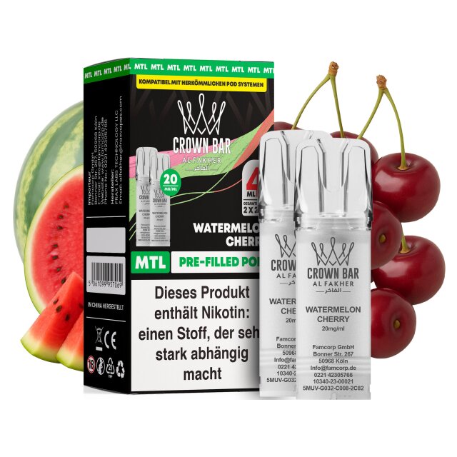 Al Fakher Pod (2er Pack) - Watermelon Cherry 20mg (MTL)