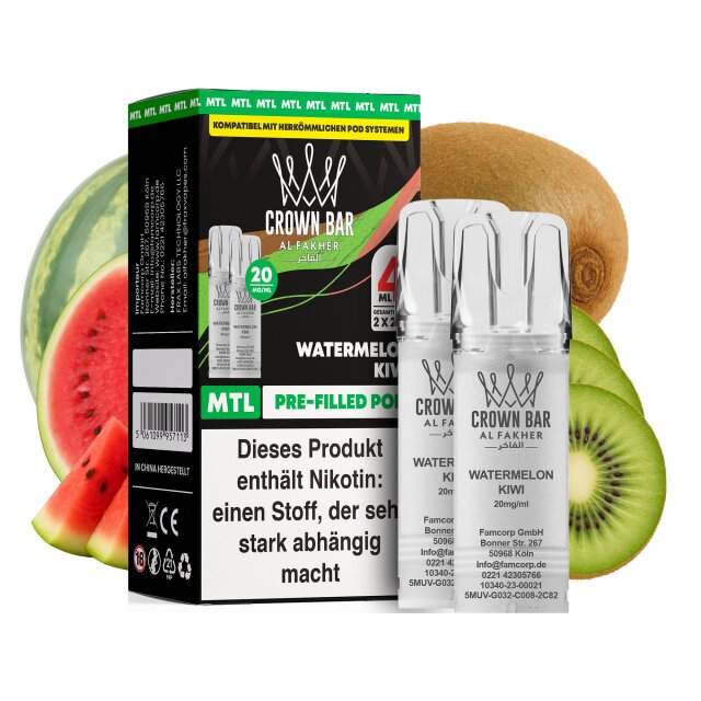 Al Fakher Pod (2er Pack) - Watermelon Kiwi 20mg (MTL)