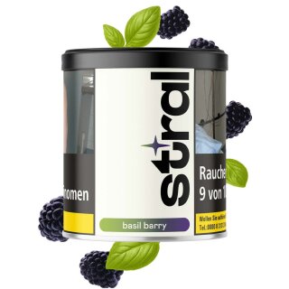 Stral Shisha Tabak 200g - Basil Barry