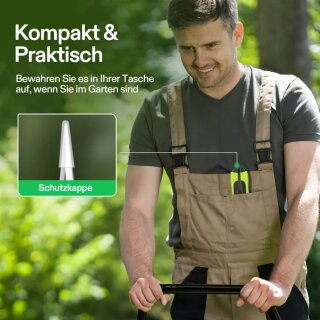 VIVOSUN Trimm-Schere Gartenschere mit geraden Edelstahlklingen