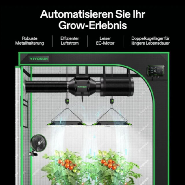 VIVOSUN Smart Luftfiltration AeroZesh S4 + Smart Controller E42A