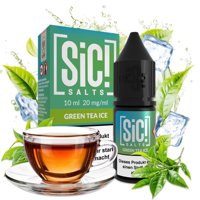 Sic Salts Liquids 10ml - Green Tea Ice 20mg