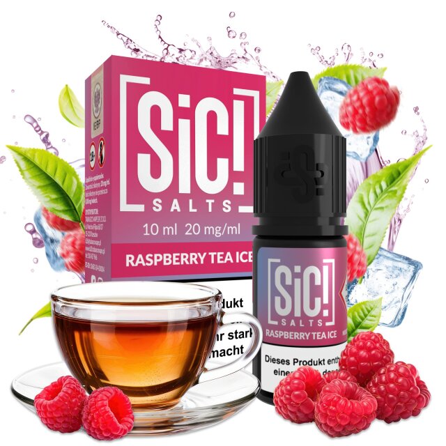 Sic Salts Liquids 10ml - Raspberry Tea Ice 20mg