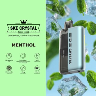 Crystal Edge 10000 Pod 10ml - Menthol 20mg