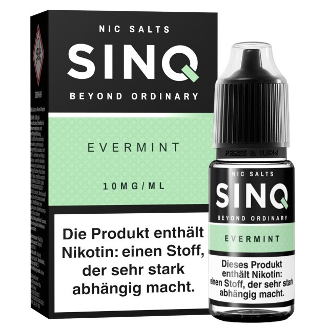 Sinq Liquid 10ml - Evermint 10mg