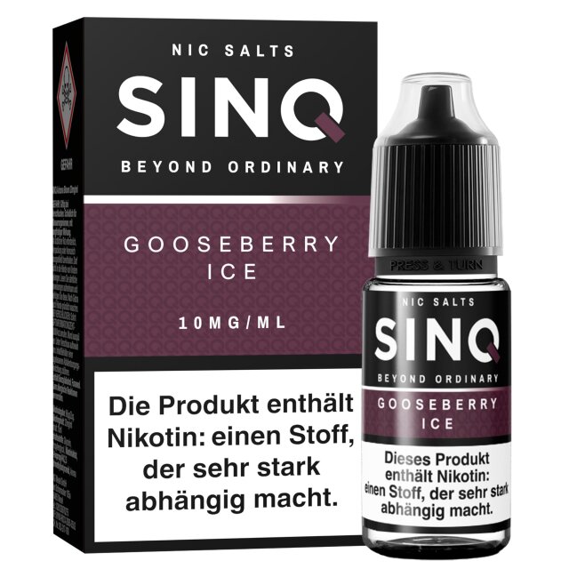 Sinq Liquid 10ml - Gooseberry Ice 10mg
