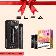 ELFBAR Akku & Pod Starter Set (Bundle) Meteor Grey (Limited)-Watermelon Cherry (2er Pack)