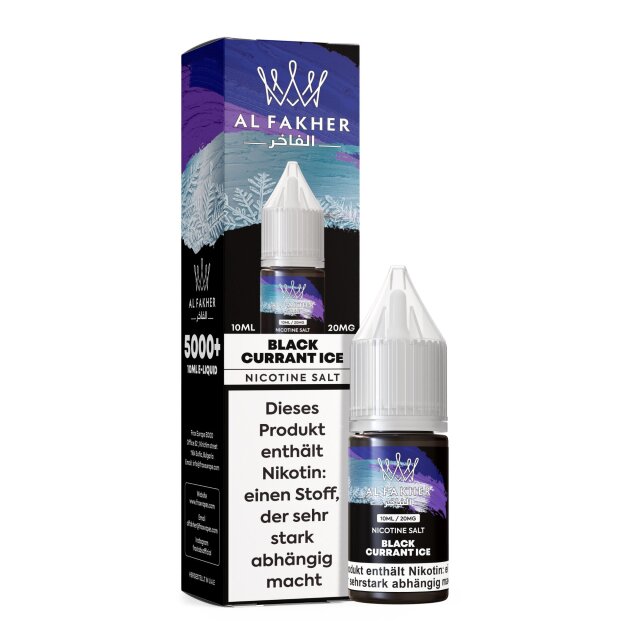 Al Fakher Liquid 10ml - Blackcurrant Ice 11mg