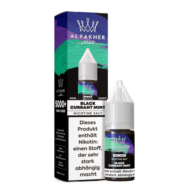 Al Fakher Liquid 10ml - Blackcurrant Mint 11mg
