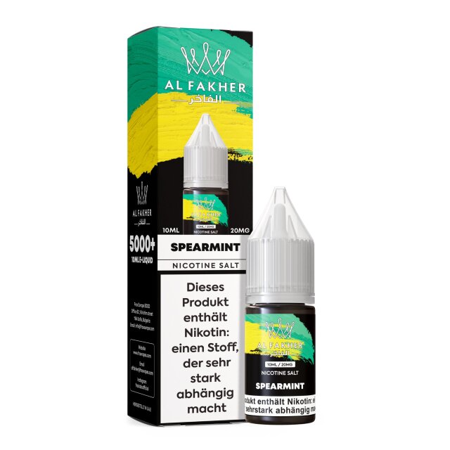 Al Fakher Liquid 10ml - Spearmint 11mg