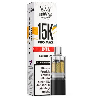 Al Fakher Pro Max Pod 15K - Banana Ice 6mg (DTL)