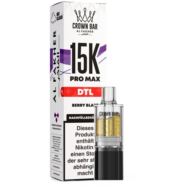 Al Fakher Pro Max Pod 15K - Berry Blast 6mg (DTL)