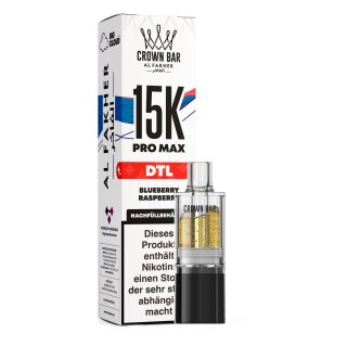 Al Fakher Pro Max Pod 15K - Blueberry Raspberries 6mg (DTL)