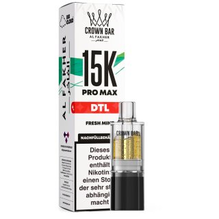 Al Fakher Pro Max Pod 15K - Fresh Mint 6mg (DTL)