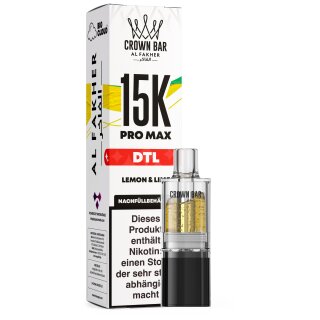 Al Fakher Pro Max Pod 15K - Lemon & Lime 6mg (DTL)