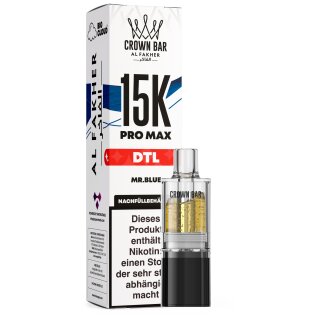 Al Fakher Pro Max Pod 15K - Mr. Blue 6mg (DTL)