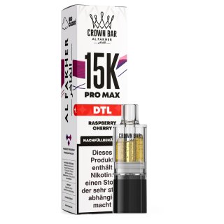 Al Fakher Pro Max Pod 15K - Raspberry Cherry 6mg (DTL)
