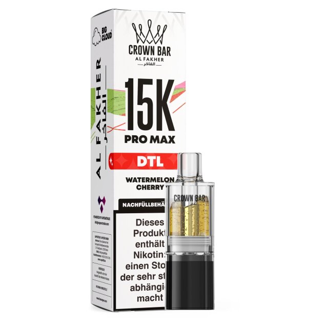 Al Fakher Pro Max Pod 15K - Watermelon Cherry 6mg (DTL)