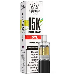 Al Fakher Pro Max Pod 15K - Grape Mint 6mg (DTL)