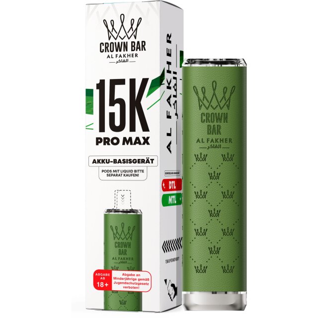 Al Fakher Pro Max Akkuträger 15K - Green
