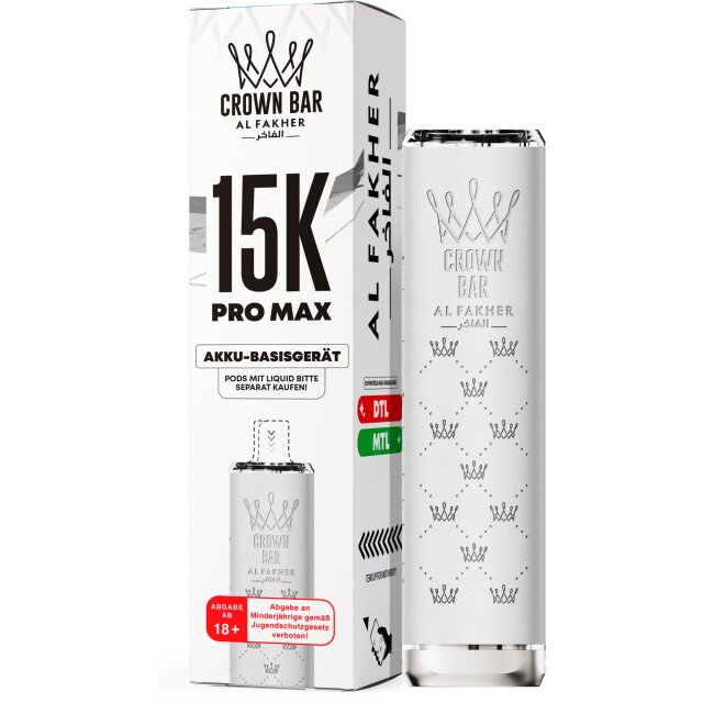 Al Fakher Pro Max Akkuträger 15K - White