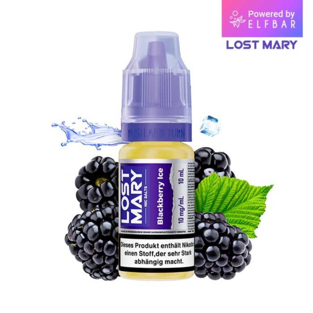 Lost Mary Liquid 10ml - Blackberry Ice 10mg