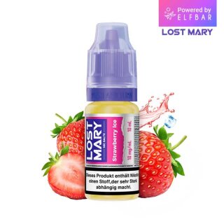 Lost Mary Liquid 10ml - Strawberry Ice 10mg