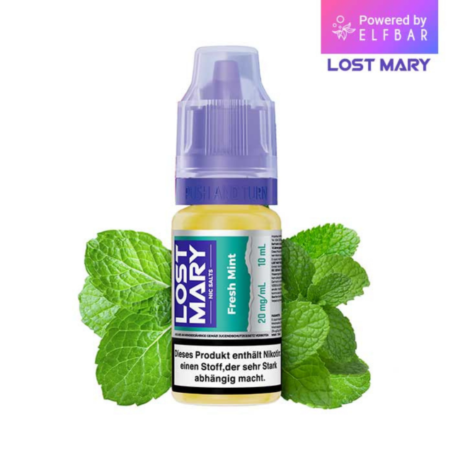 Lost Mary Liquid 10ml - Fresh Mint 20mg