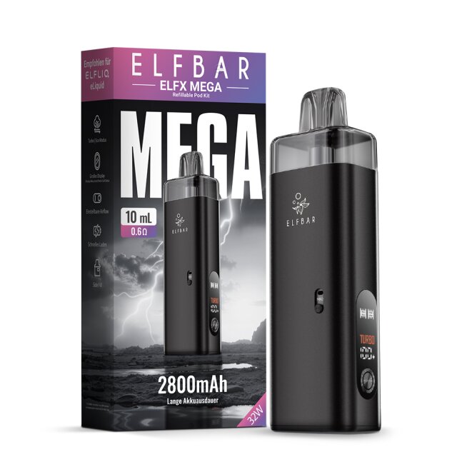 Elfbar ELFX MEGA Akkuträger - Black