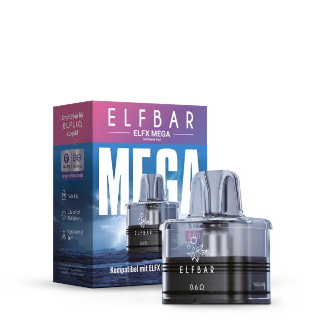 Elfbar ELFX MEGA 5ml - Leerpod 0,6 Ohm