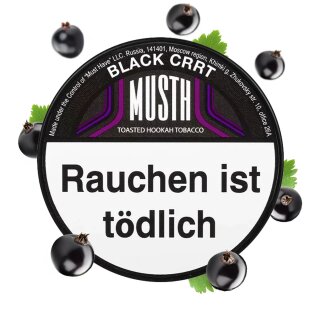 MustH Dark Blend Shisha Tabak 200g - BLACK CRRT